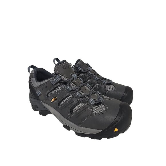 Keen Men's Lansing 1023204 Steel Toe Work Shoe Gray Black Size 10EE - Picture 1 of 7
